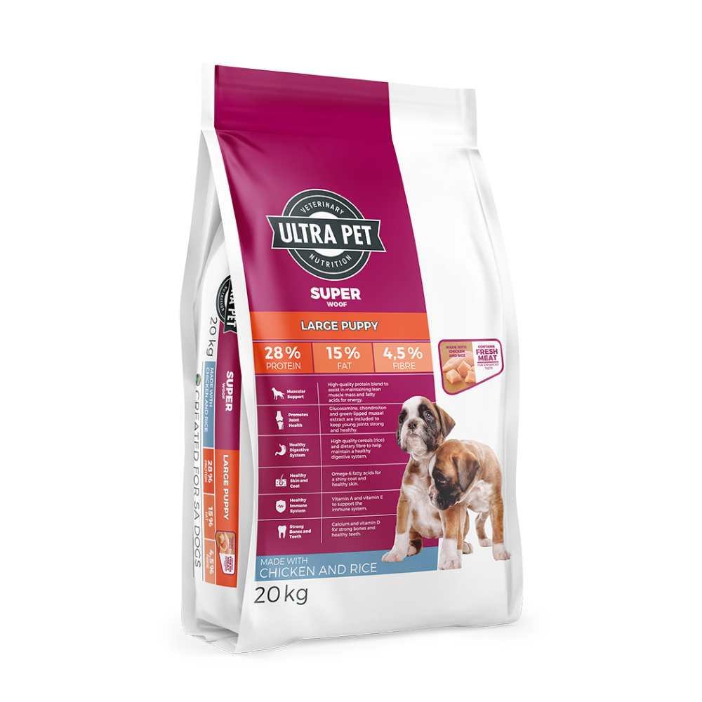 Superwoof Large Puppy Chicken and Rice Dog Food– ZUKi Pet